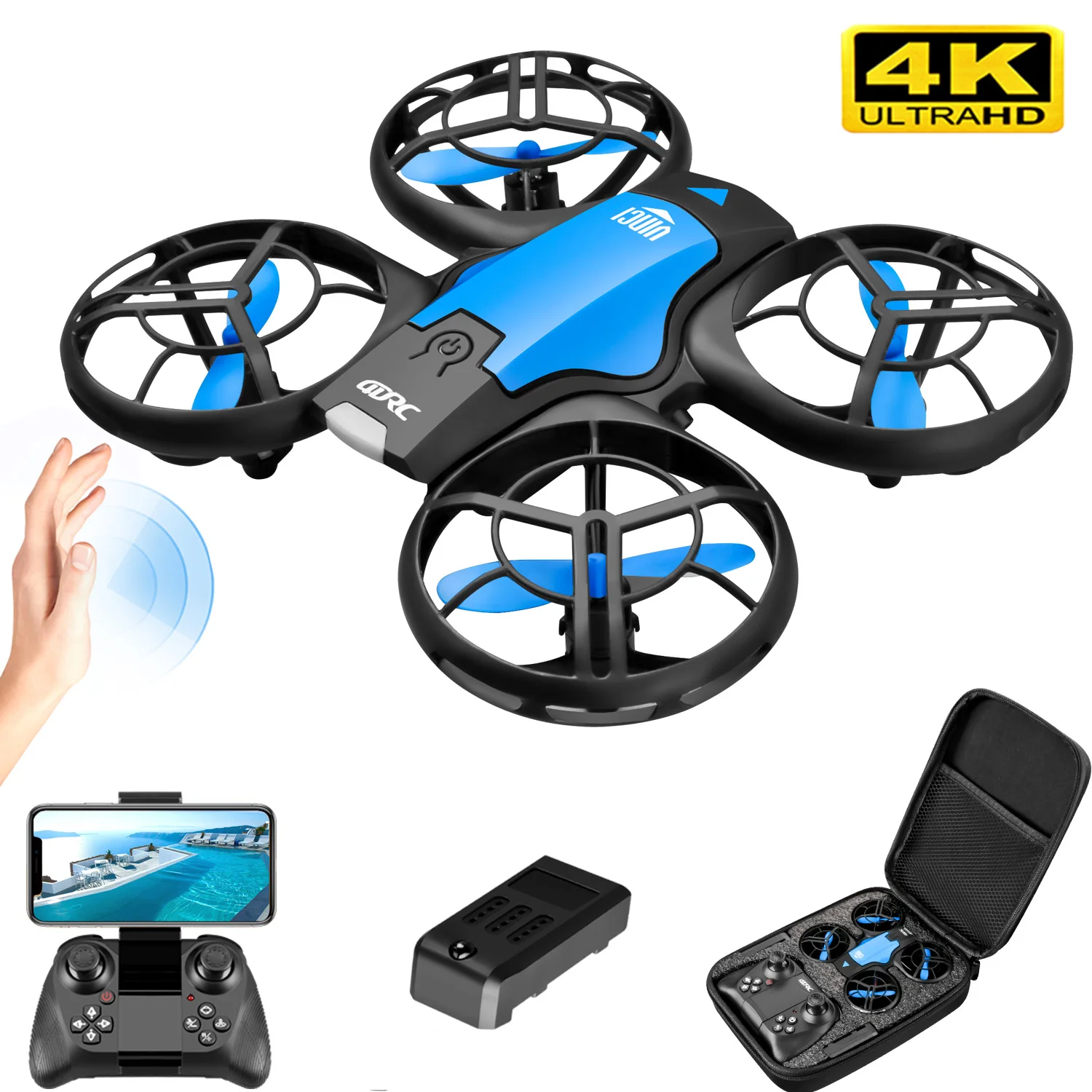 Drone Camera Wide Angle - Nuovo Mini Drone V8 con Telecamera