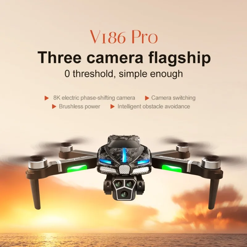 Drone Camera Professional - Nuovo V186 Pro Drone Motore Brushless