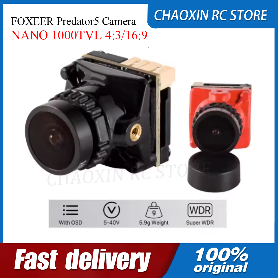 Drone Camera Lens - FOXEER Predator5 Fotocamera NANO 1000TVL 4:3/16:9