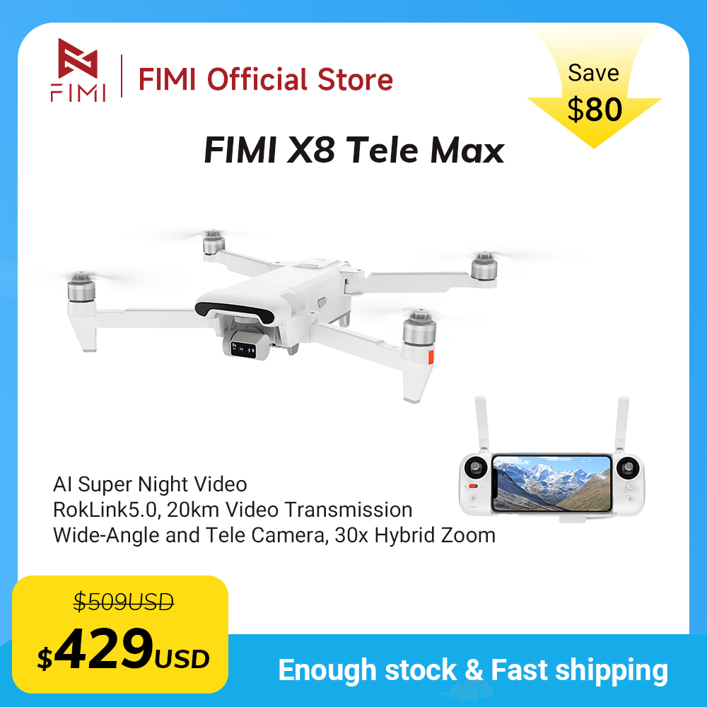 Drone Camera Wide Angle - Drone FIMI X8 Tele Max con