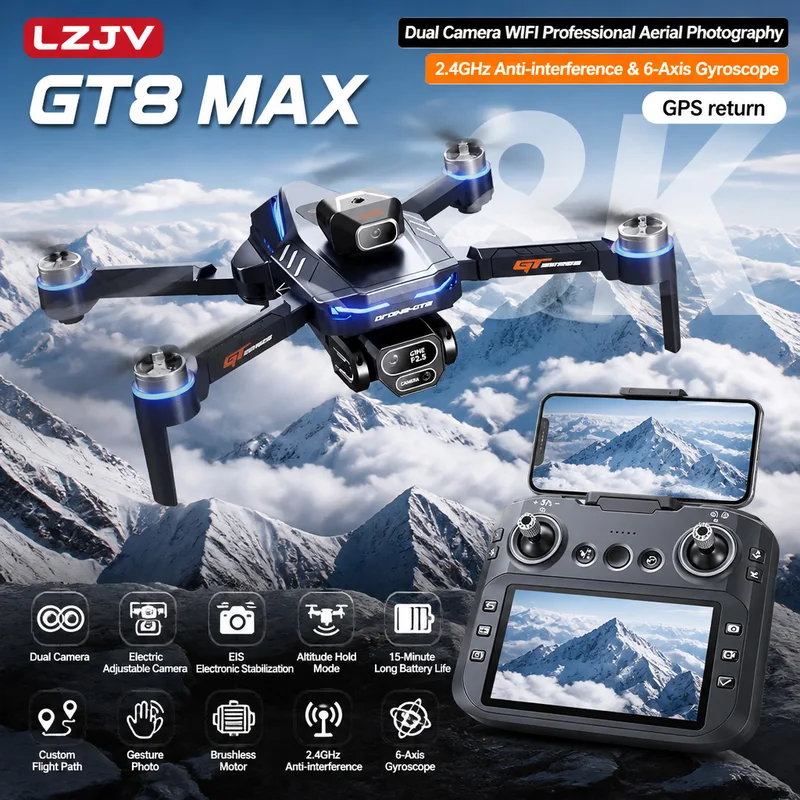 Drone Pieghevole GT8 Max con D - Drone Camera Night Vision recensione e prezzo