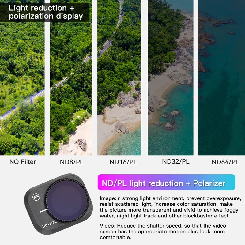 RCSTQ Set di filtri per obiett - Drone Camera Filter recensione e prezzo